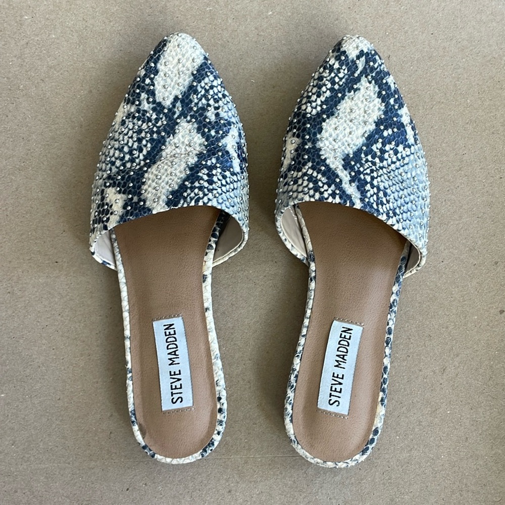 Steve Madden Snake Studded Loafers